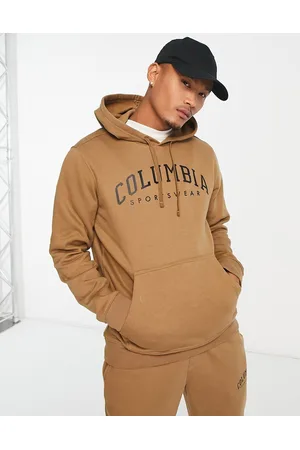 Columbia Men Sweatshirts - Trek collegiate logo heavyweight hoodie in