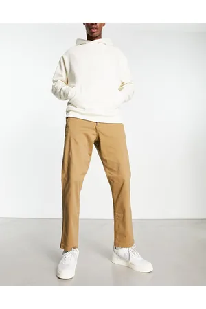 Abercrombie & Fitch Relaxed fit tailored chinos in beige