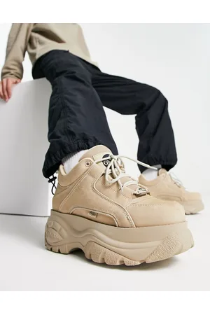 Buffalo Men Sneakers - London classic chunky sole trainers in beige