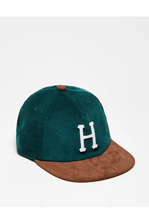 Huf Corduroy classic H 5 panel cap in and brown