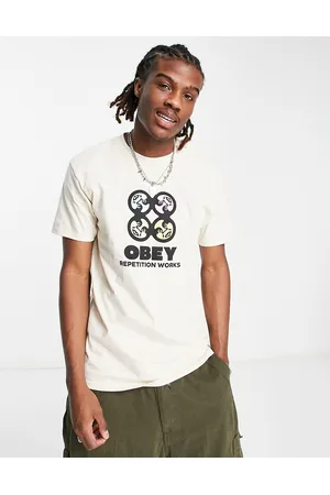 Obey Repitition t-shirt in cream