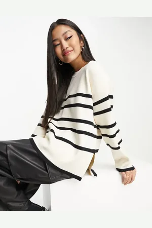 VERO MODA Striped jumper in mono