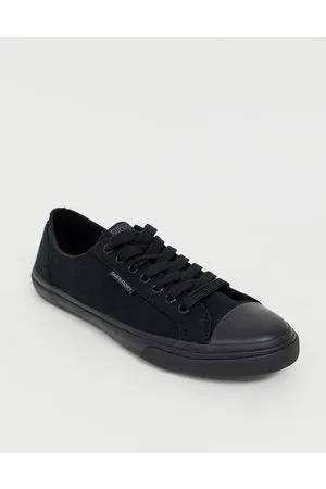Superdry Low Pro canvas trainers in