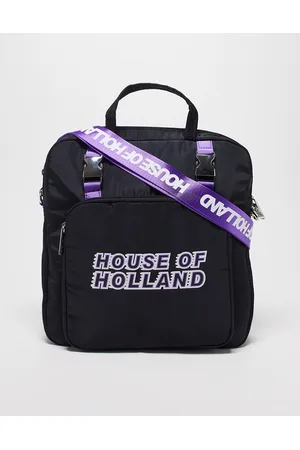 House of Holland Logo top handle tote bag in