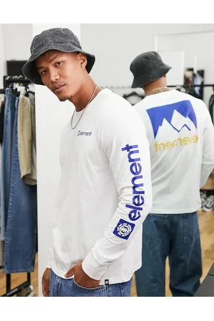 Element Mountain back print long sleeve t-shirt in