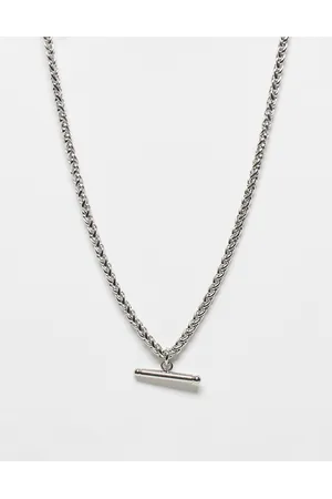 Icon Brand Stainless steel T-bar necklace in