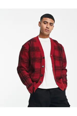 Abercrombie & Fitch Check knit cardigan in