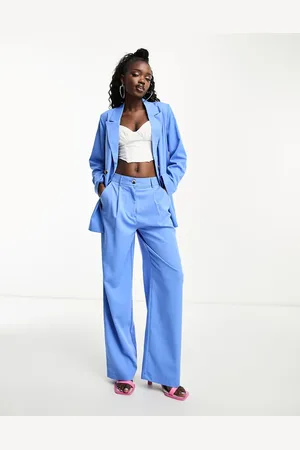 Pieces® High waisted wide leg tailored trousers co-ord in