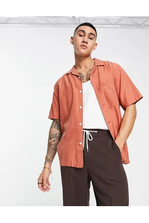 Weekday Chill short sleeve shirt in rust
