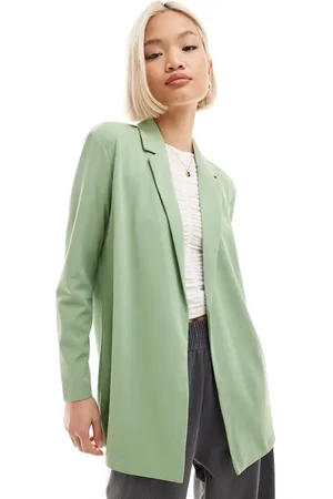 JDY Lightweight blazer co-ord in sage