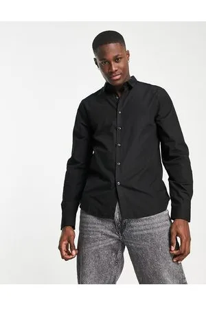 New Look Long sleeve poplin shirt in