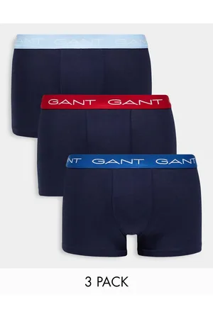 GANT Men Briefs - 3 pack trunks in with contrasting logo waistband