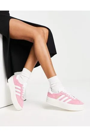 adidas Gazelle Bold platform trainers in pink and