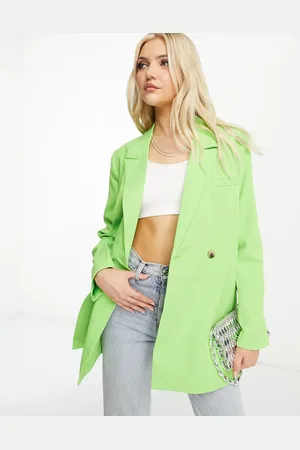Pieces® Oversized side split blazer co-ord in bright