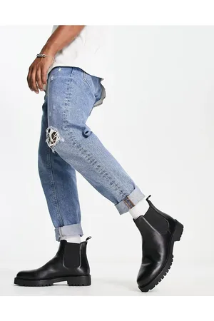 WALK LONDON Sean chunky chelsea boots in leather