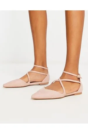 ASOS Larna pointed ballet flats in beige