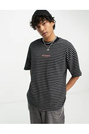 AllSaints Burman t-shirt in stripe