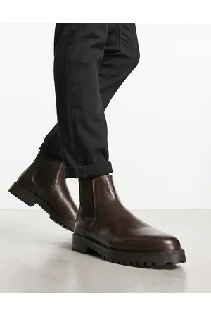 WALK LONDON Men Boots - Sean chunky chelsea boots in leather