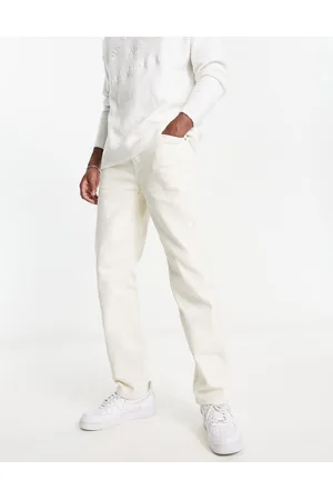 River Island Relaxed carpenter jeans in ecru