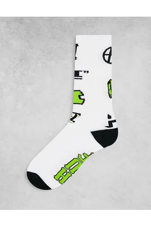 Huf 20th anniversay socks in with all over print