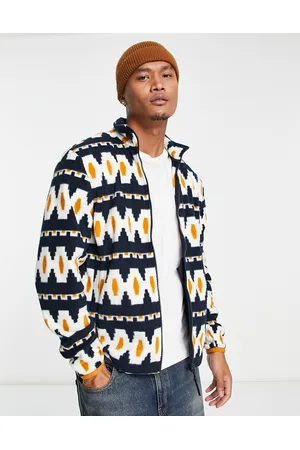 Farah Men Sweatshirts - Vail all over print full zip fleece in true