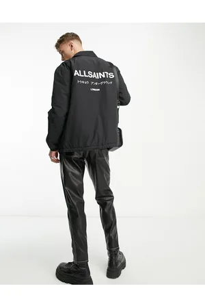 AllSaints Underground coach jacket in black
