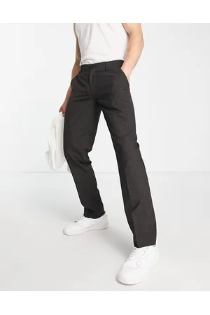 French Connection Men Chinos - Regular fit trousers in charcoal grey