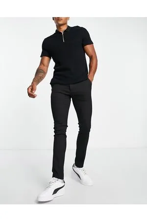 Topman Pronounced twill super skinny trousers in