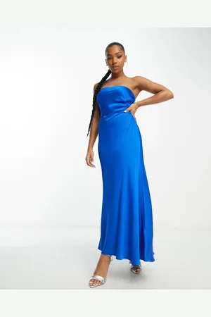 Forever New Strapless column maxi dress in electric