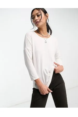 ONLY Wide neck 3/4 sleeve top in
