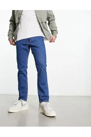 SELECTED Straight fit jeans in mid wash