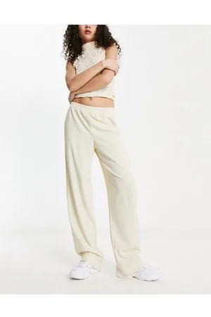 JJXX Poppy tailored dad trousers in cream