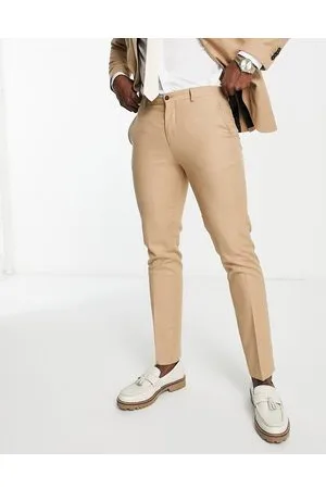 JACK & JONES Premium super slim suit trouser in sand