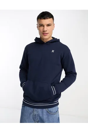 Hollister Men Sweatshirts - Tipping varsity logo hoodie in