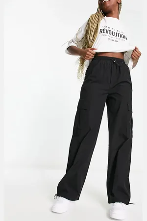 Pieces® Toggle drawstring cargo trousers in