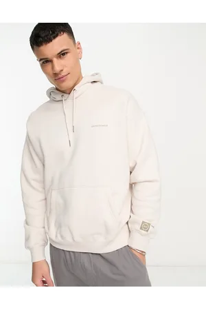 Abercrombie & Fitch Micro scale logo hoodie in sand