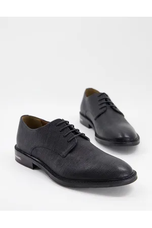 WALK LONDON Oliver derby shoes in etched leather