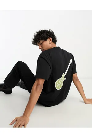 Pretty Green Zozo Guitar relaxed fit t-shirt in with back print