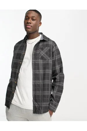 Brave Soul Cotton check shirt in & grey