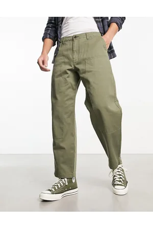 Farah Anderson utility twill loose fit trousers in vintage