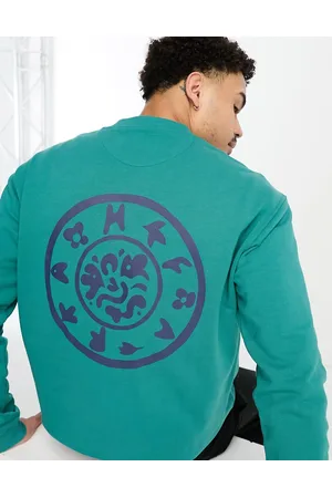 Farah Sur sweatshirt in mallard with back print