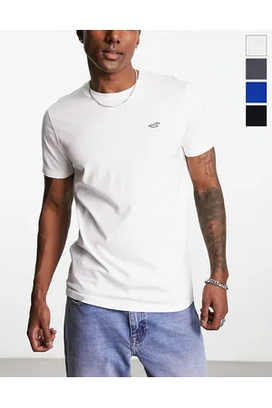 Hollister Men Short Sleeve - 4 pack icon logo plain & ombre print t-shirt in