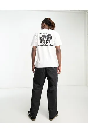 Obey Worldwide eyes backprint t-shirt in