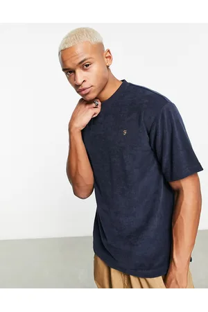 Farah Ronnie oversized terry towelling t-shirt in true