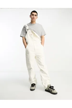 Dickies Duck canvas bib dungarees in off