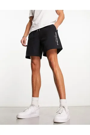 Abercrombie & Fitch Microscale logo drawstring shorts in