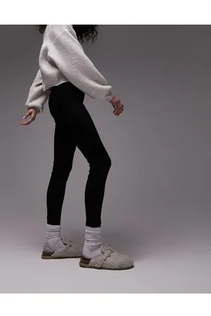 Topshop Full length heavy weight legging with deep waistband in