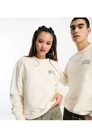 Dickies Aitkin left chest logo sweatshirt in off exclusive to asos