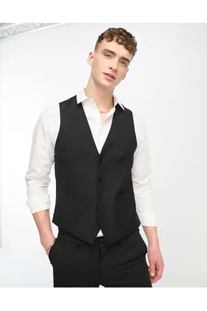 French Connection Men Waistcoats - Suit waistcoat in black