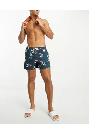 Abercrombie & Fitch 5 inch pull on floral print swim shorts in